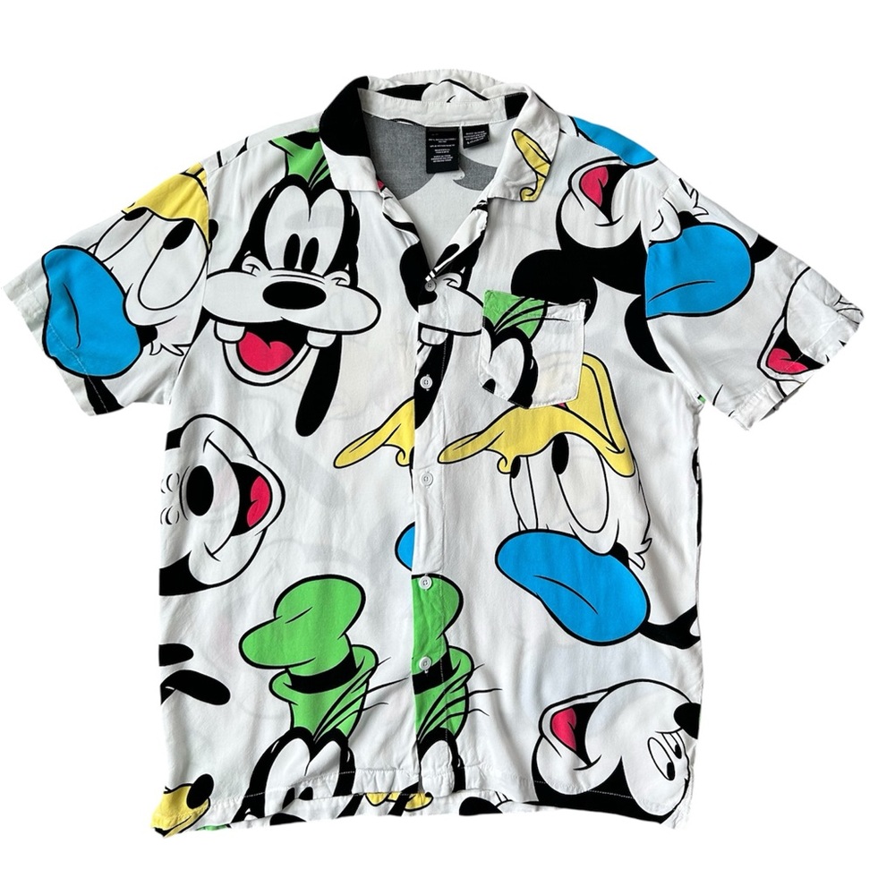 Disney Mickey Mouse and friends vintage camp shirt size Large - Picture 4 of 8
